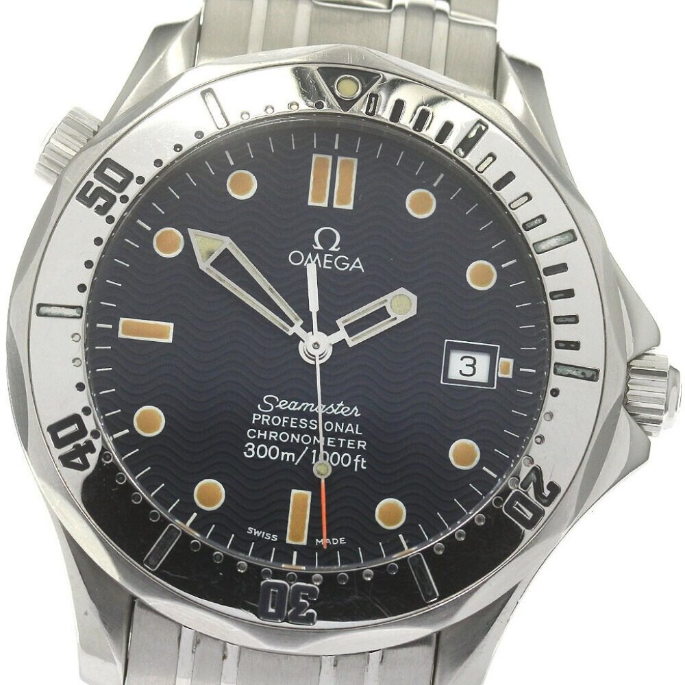 OMEGA Seamaster300 2532.80 Date Navy Dial Automatic Men's Watch_863155
